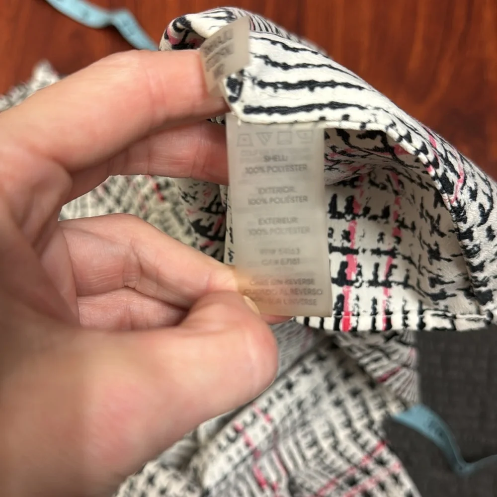 Karl lagerfield S houndstooth top women’s S - Picture 6 of 7